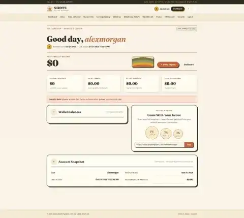 H-TPL8 member dashboard preview